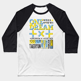 TXT Font Collage Baseball T-Shirt